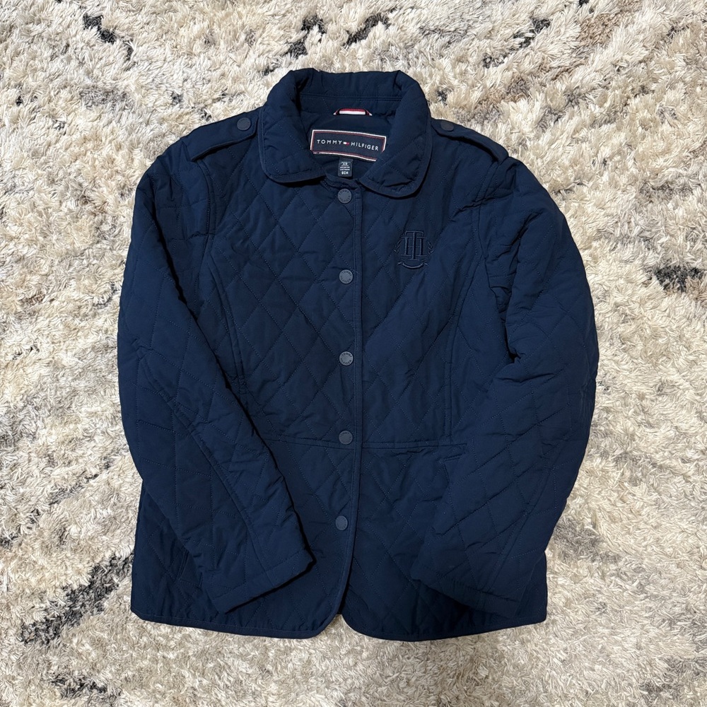 Tommy Hilfiger Navy Quilted Jacket
